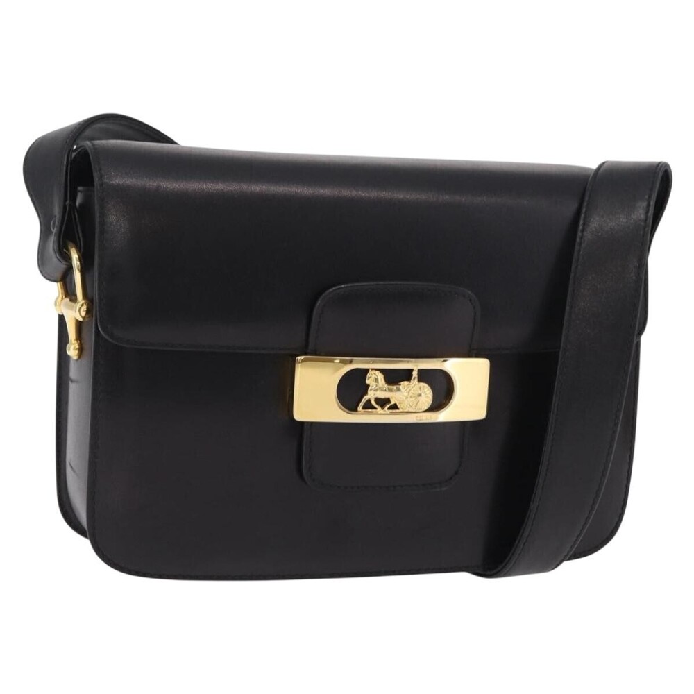 Celine Vintage Carriage Flap Leather Medium